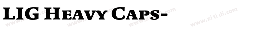 LIG Heavy Caps字体转换